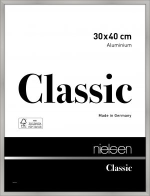 Cadre aluminium Classic 30x40cm argent mat