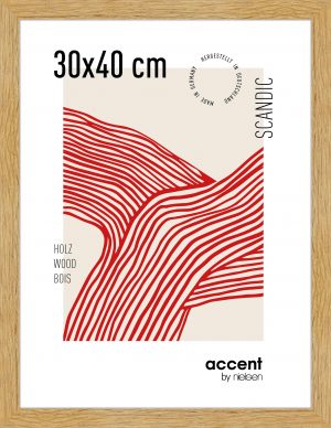 Cadre bois Scandic 30x40cm chêne