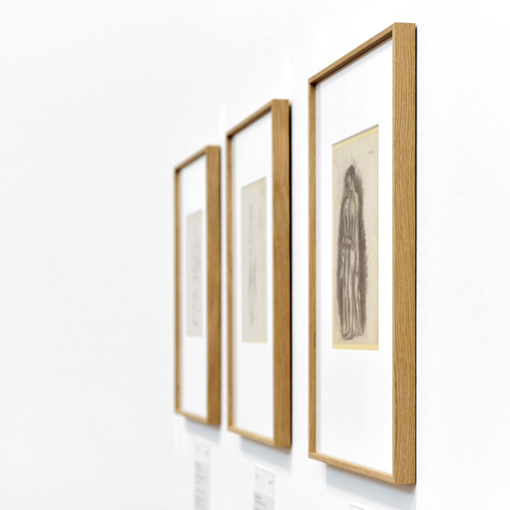 Cadre aluminium placage bois Alpha