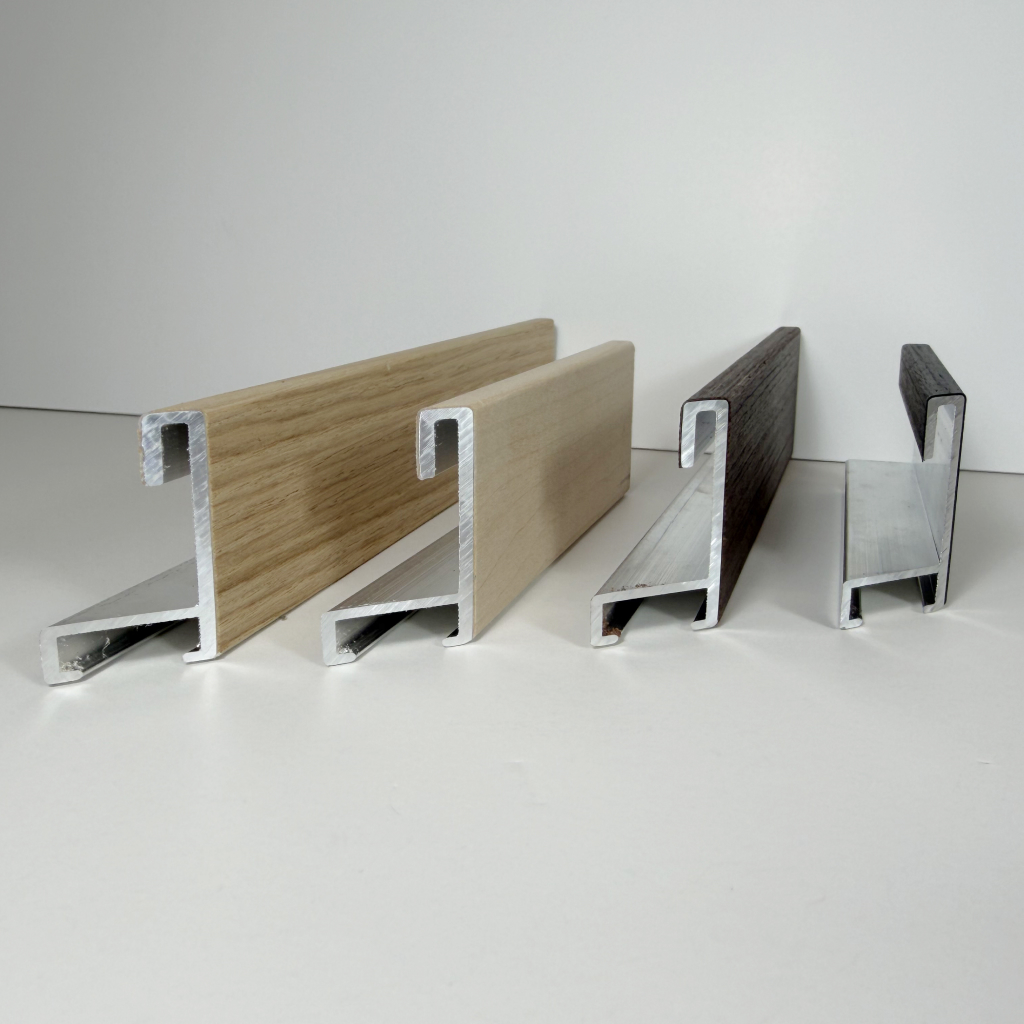 Aluminium avec placage bois